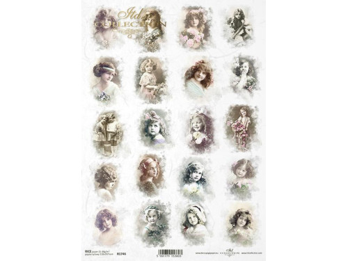 Decoupage paper A4 - ITD Collection - rice, R1746