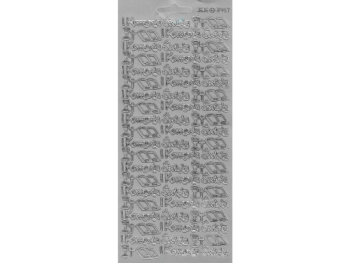 Stickers - I Komunia Święta 3457 Silver
