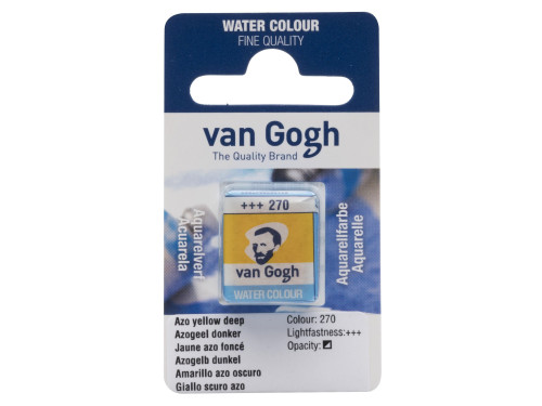 Watercolor pan paint - Van Gogh - Azo Yellow Deep