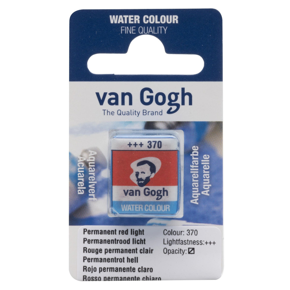 Watercolor pan paint - Van Gogh - Permanent Red Light
