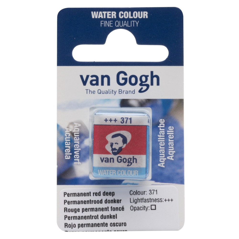 Watercolor pan paint - Van Gogh - Permanent Red Deep