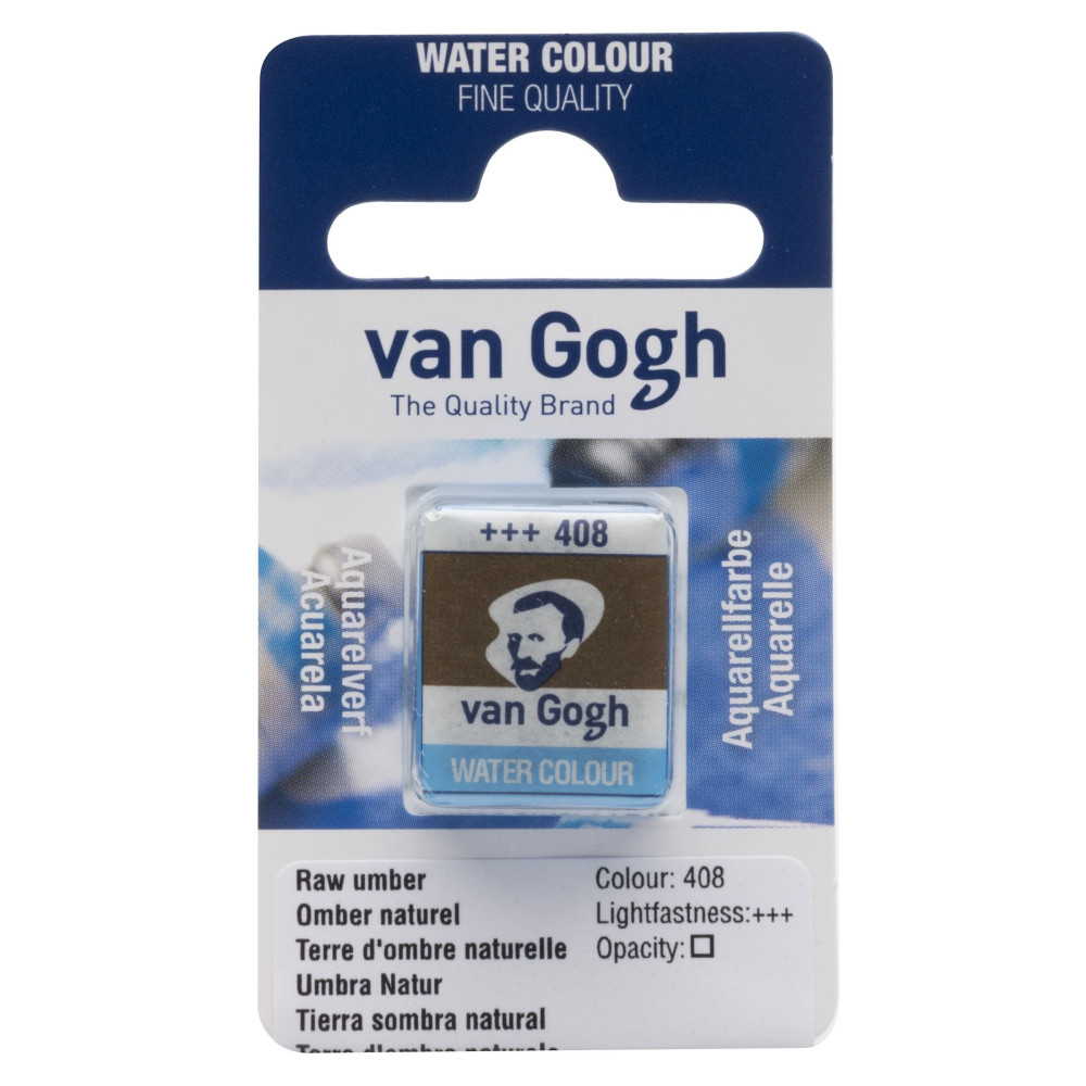Watercolor pan paint - Van Gogh - Raw Umber