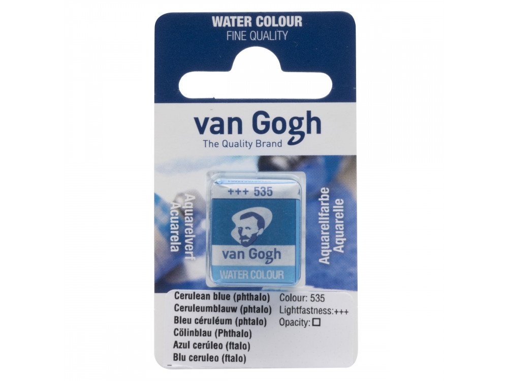 Watercolor pan paint - Van Gogh - Cerulean Blue Phthalo