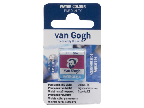 Watercolor pan paint - Van Gogh - Permanent Red Violet