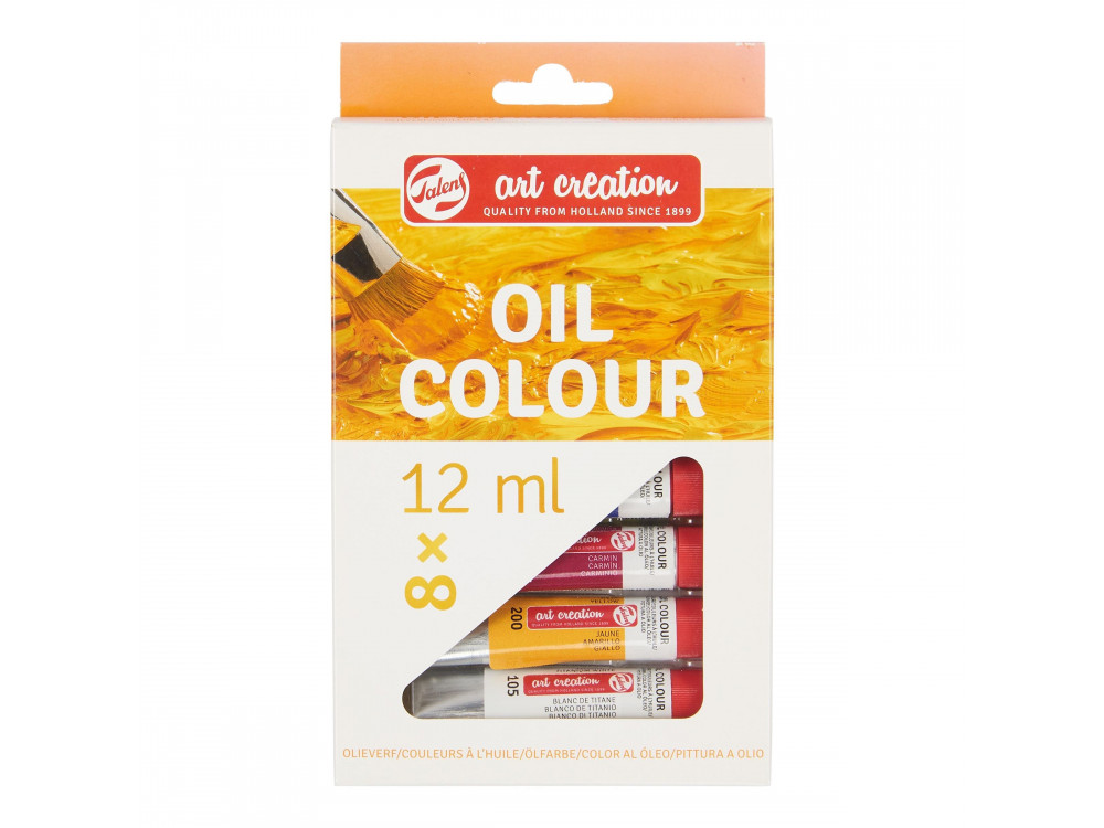 Set of oil paints - Talens Art Creation - 8 colors x 12 ml