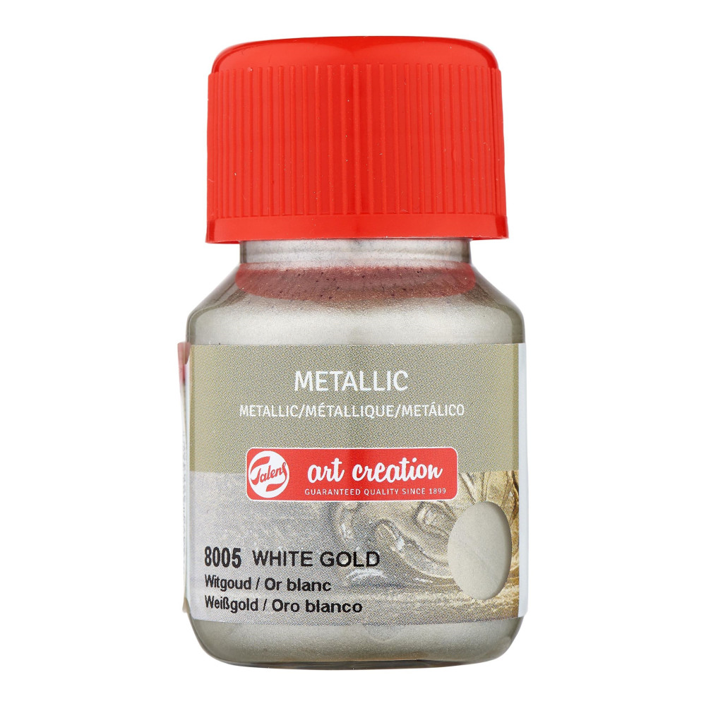 Farba metaliczna - Talens Art Creation - White Gold, 30 ml