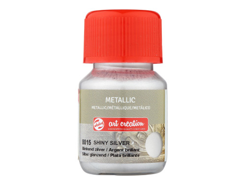 Metallic paint - Talens Art Creation - Shiny Silver, 30 ml