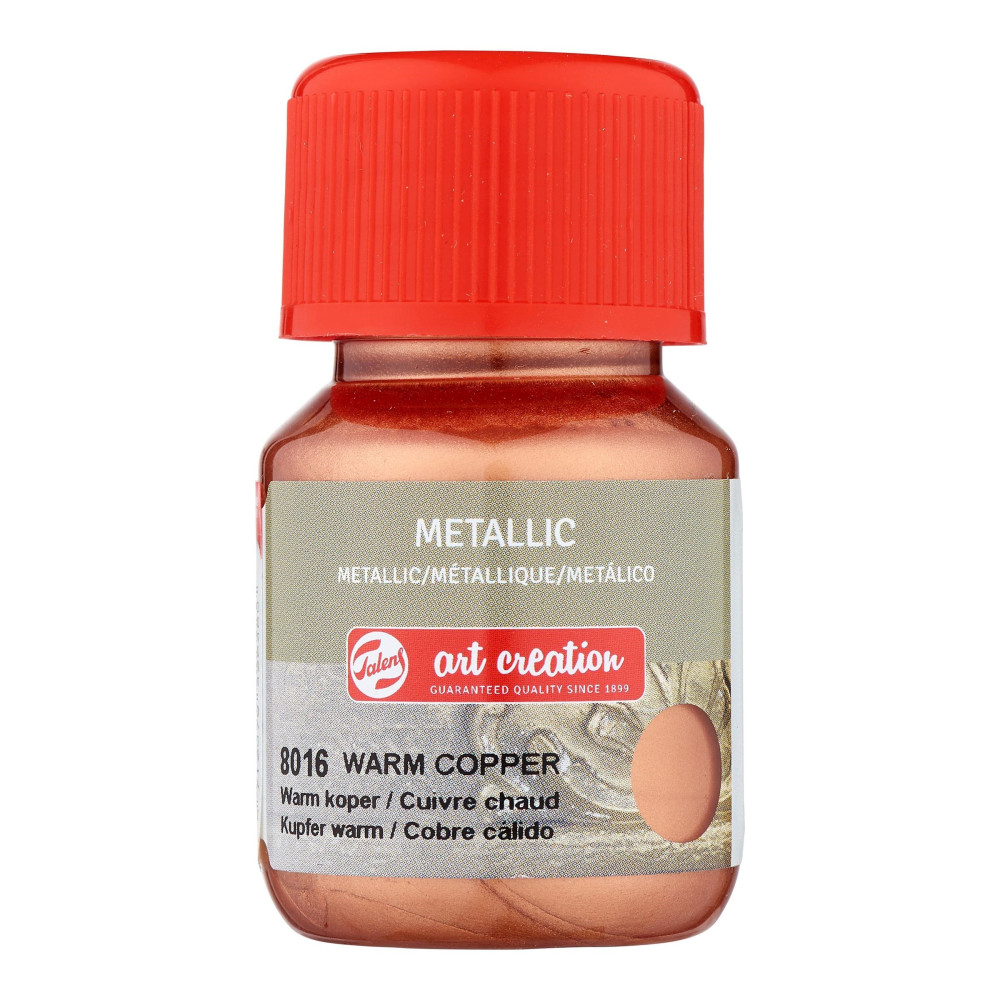 Farba metaliczna - Talens Art Creation - Warm Copper, 30 ml