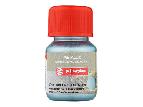 Metallic paint - Talens Art Creation - Greenish Pewter, 30 ml