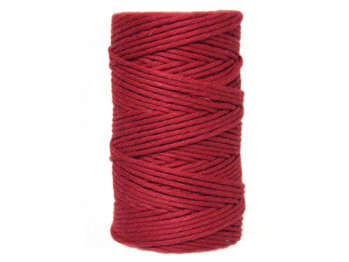Cotton cord for macrames - wine, 2 mm, 100 g, 60 m