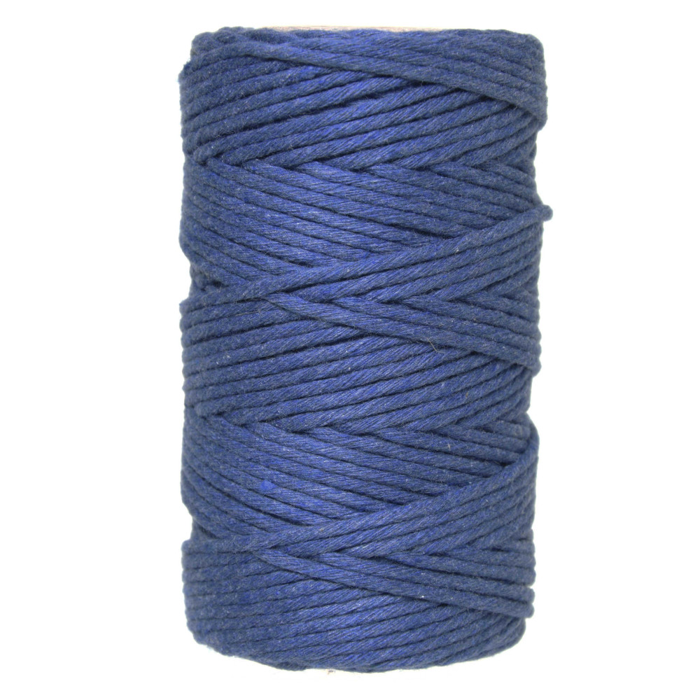 Cotton cord for macrames - jeans, 2 mm, 100 g, 60 m
