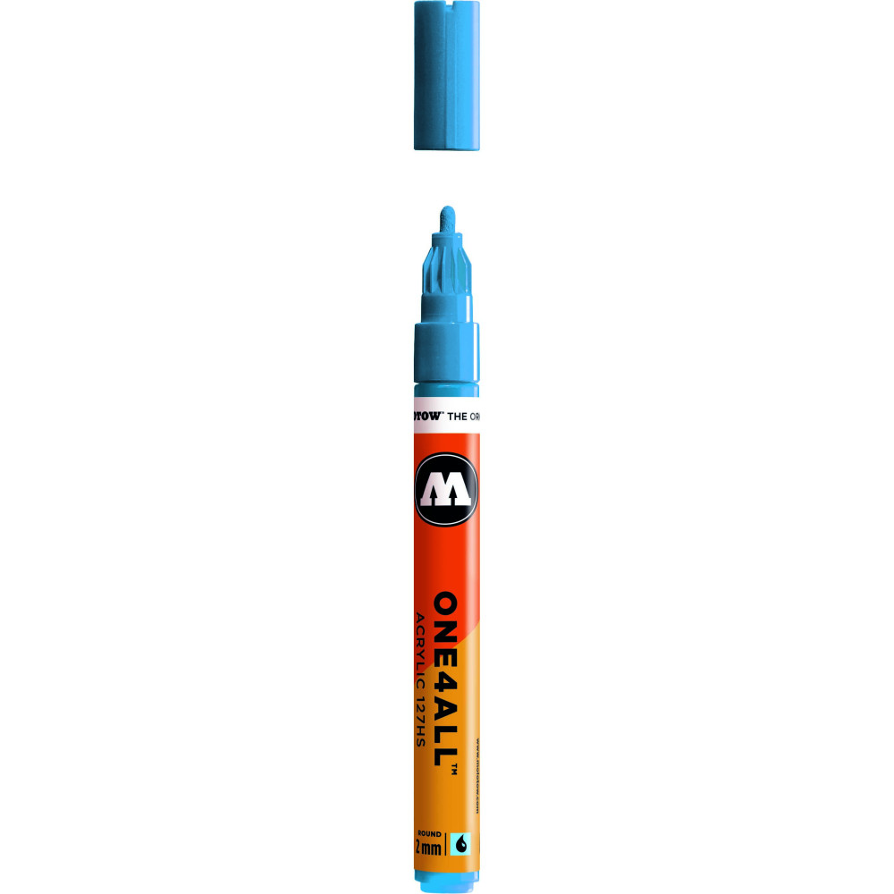 Marker akrylowy One4All - Molotow - Shock Blue, 2 mm