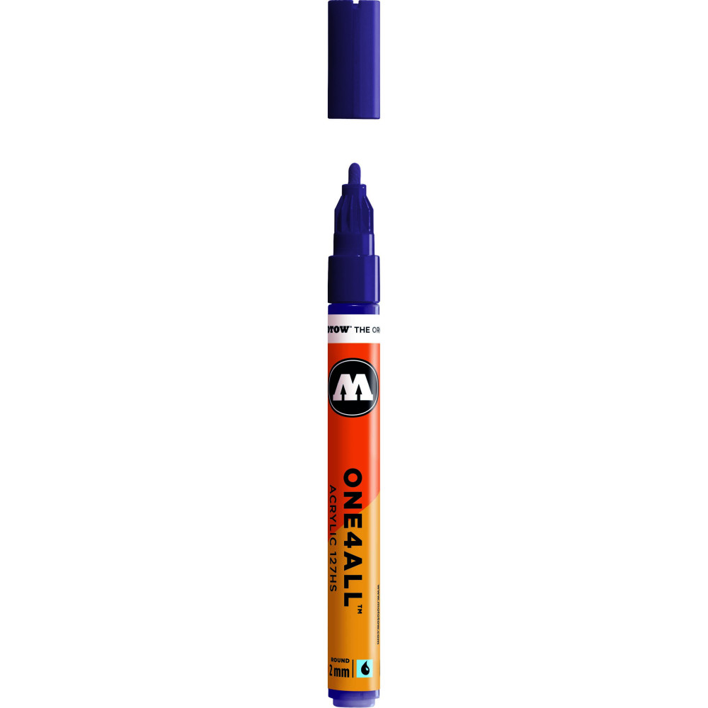 Marker akrylowy One4All - Molotow - Violet Dark, 2 mm