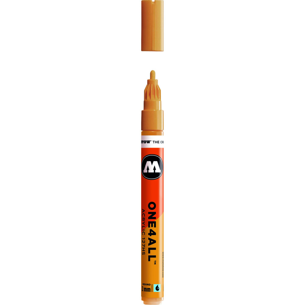 One4All acrylic marker - Molotow - Ocher Brown Light, 2 mm