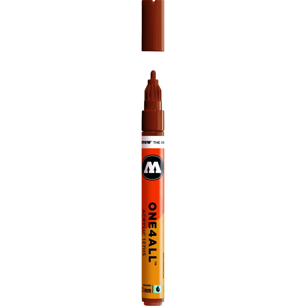 One4All acrylic marker - Molotow - Hazelnut Brown, 2 mm