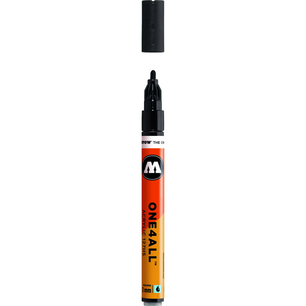 Marker akrylowy One4All - Molotow - Signal Black, 2 mm