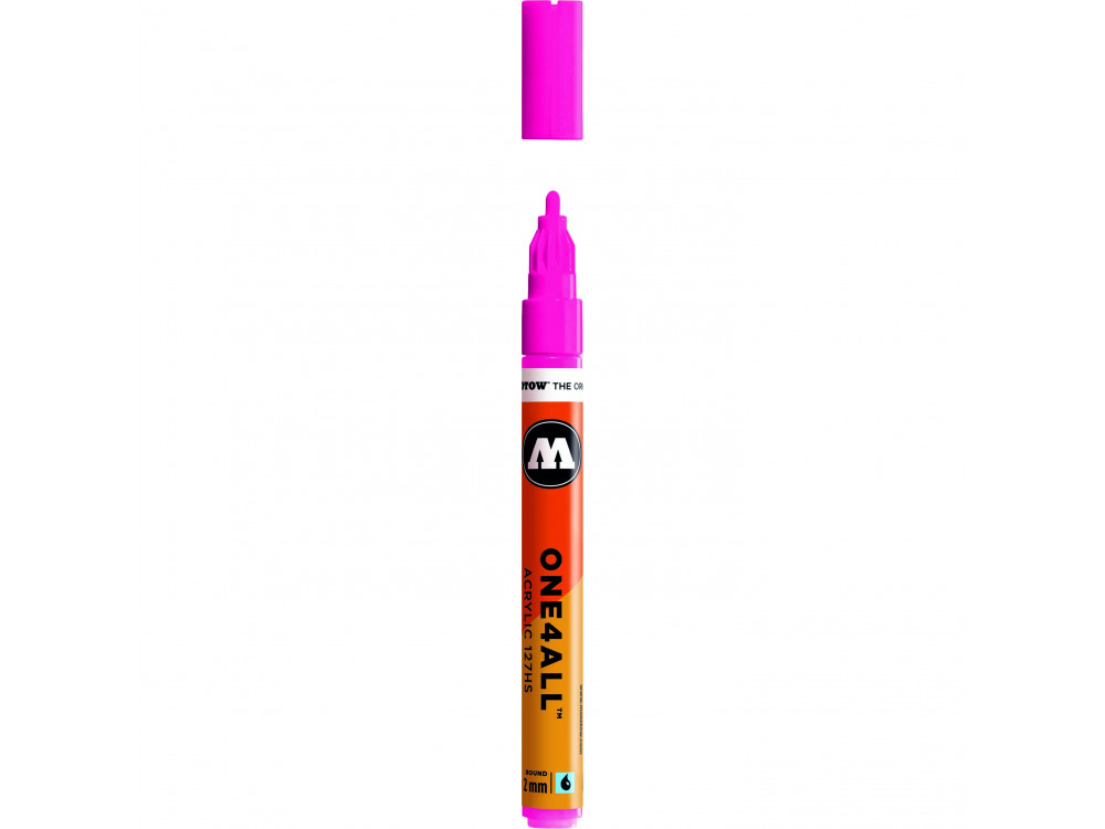 One4All acrylic marker - Molotow - Neon Pink Fluo, 2 mm
