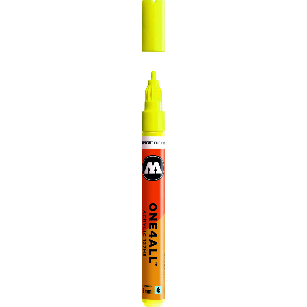 Marker akrylowy One4All - Molotow - Neon Yellow Fluo, 2 mm