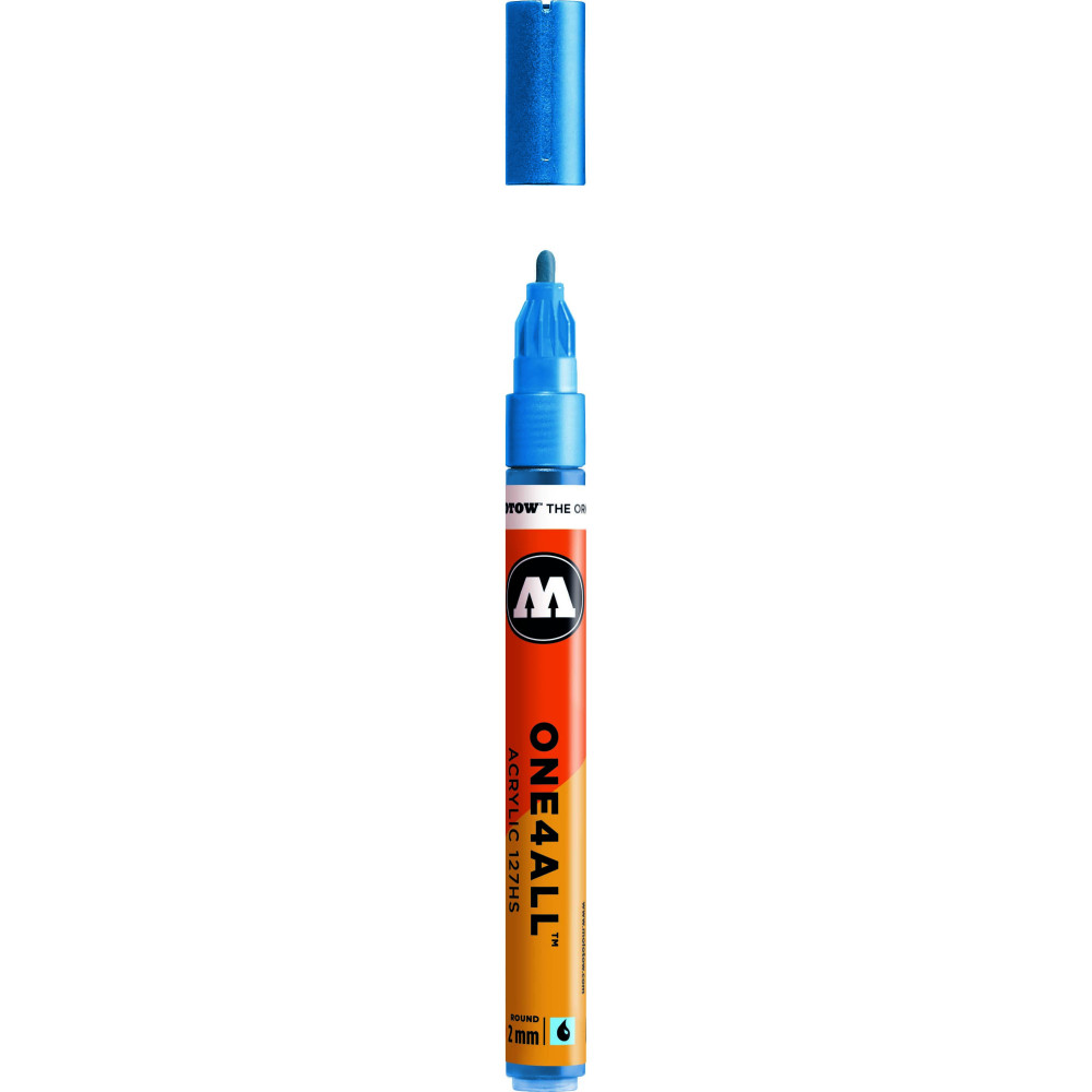 Marker akrylowy One4All - Molotow - Metallic Blue, 2 mm