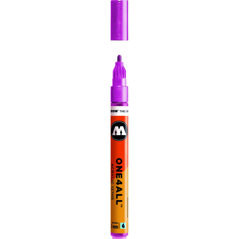 Marker akrylowy One4All - Molotow - Metallic Pink, 2 mm