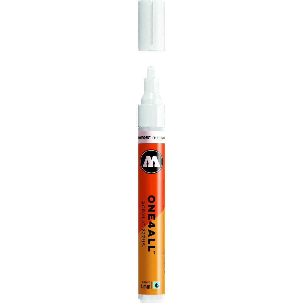 Marker akrylowy One4All - Molotow - Signal White, 4 mm