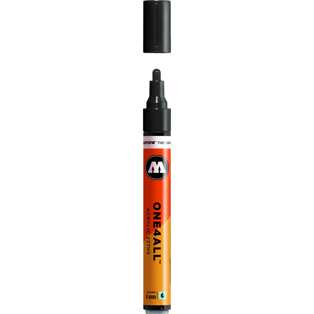 Marker akrylowy One4All - Molotow - Signal Black, 4 mm