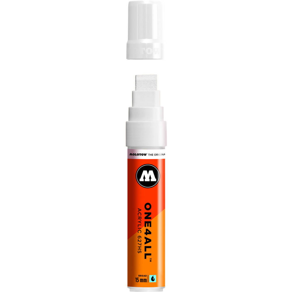 Marker akrylowy One4All - Molotow - Signal White, 15 mm
