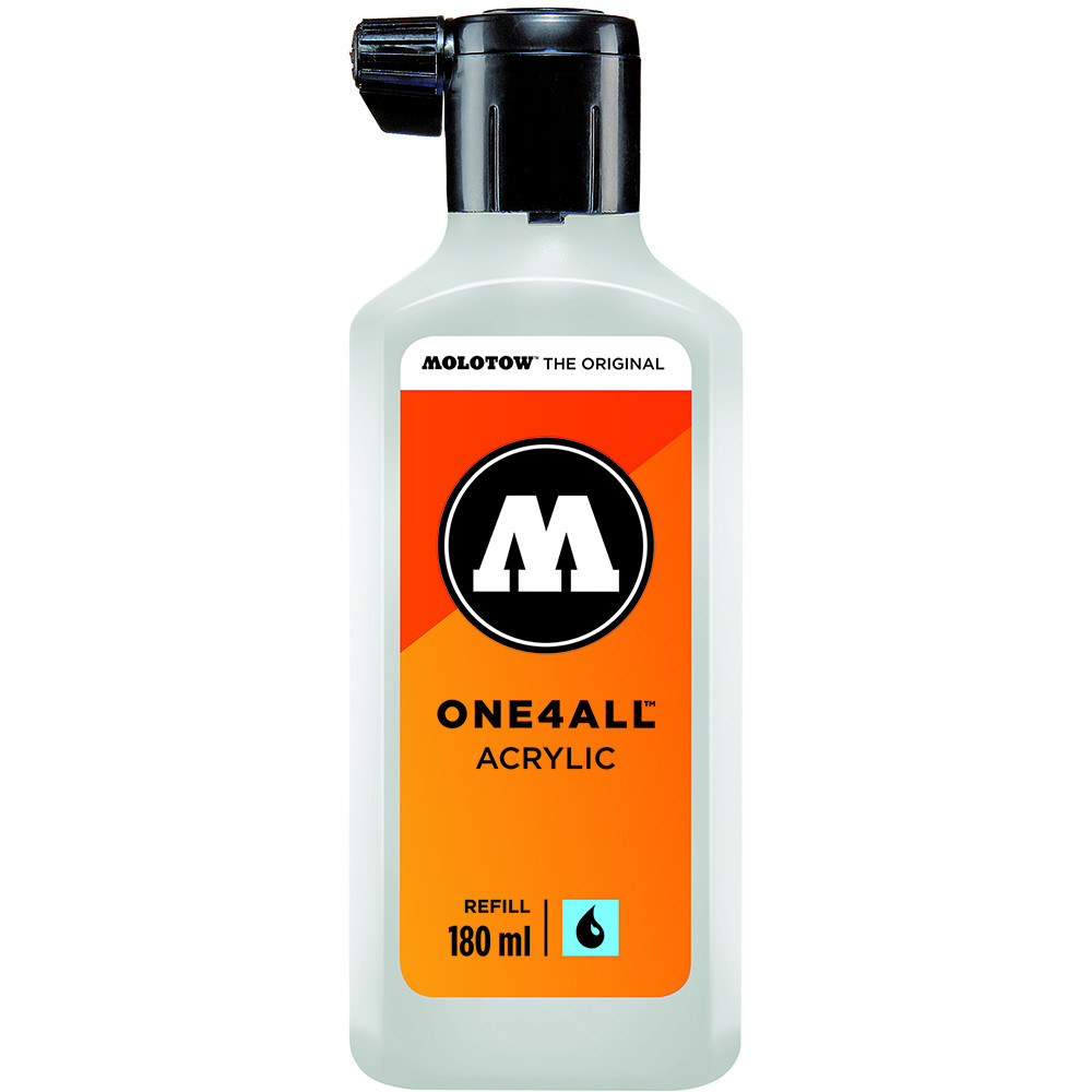 One4All acrylic paint refill - Molotow - Signal White, 180 ml