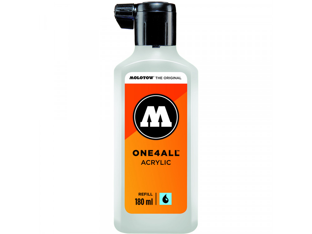 One4All acrylic paint refill - Molotow - Signal White, 180 ml