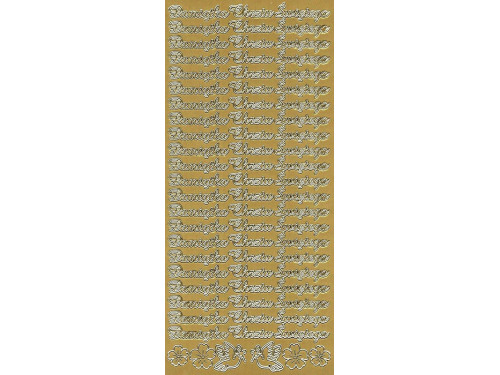 Stickers - Pamiątka Chrztu Świętego 2129 Gold