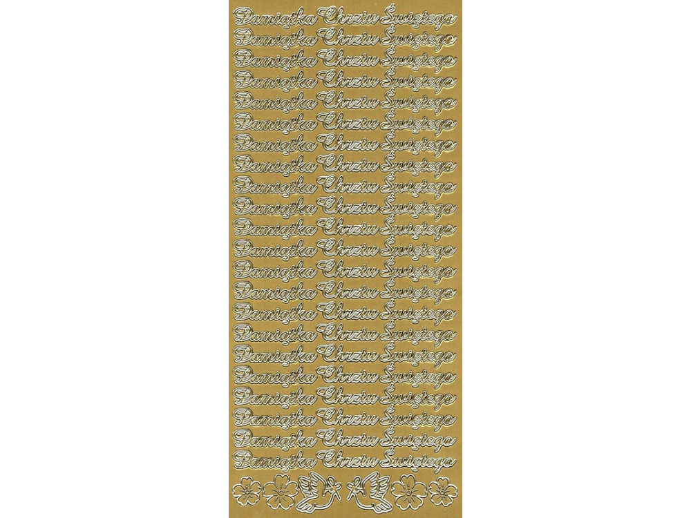 Stickers - Pamiątka Chrztu Świętego 2129 Gold