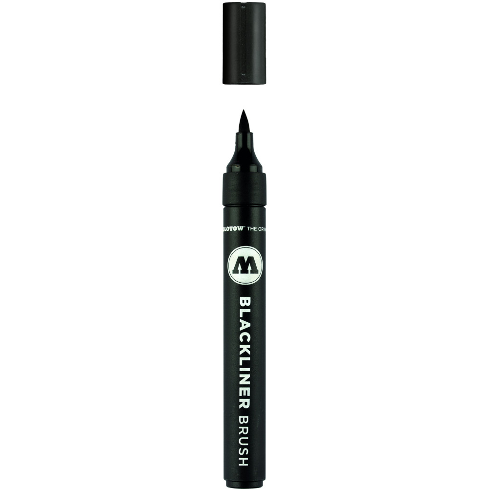Blackliner Brush Marker - Molotow - black