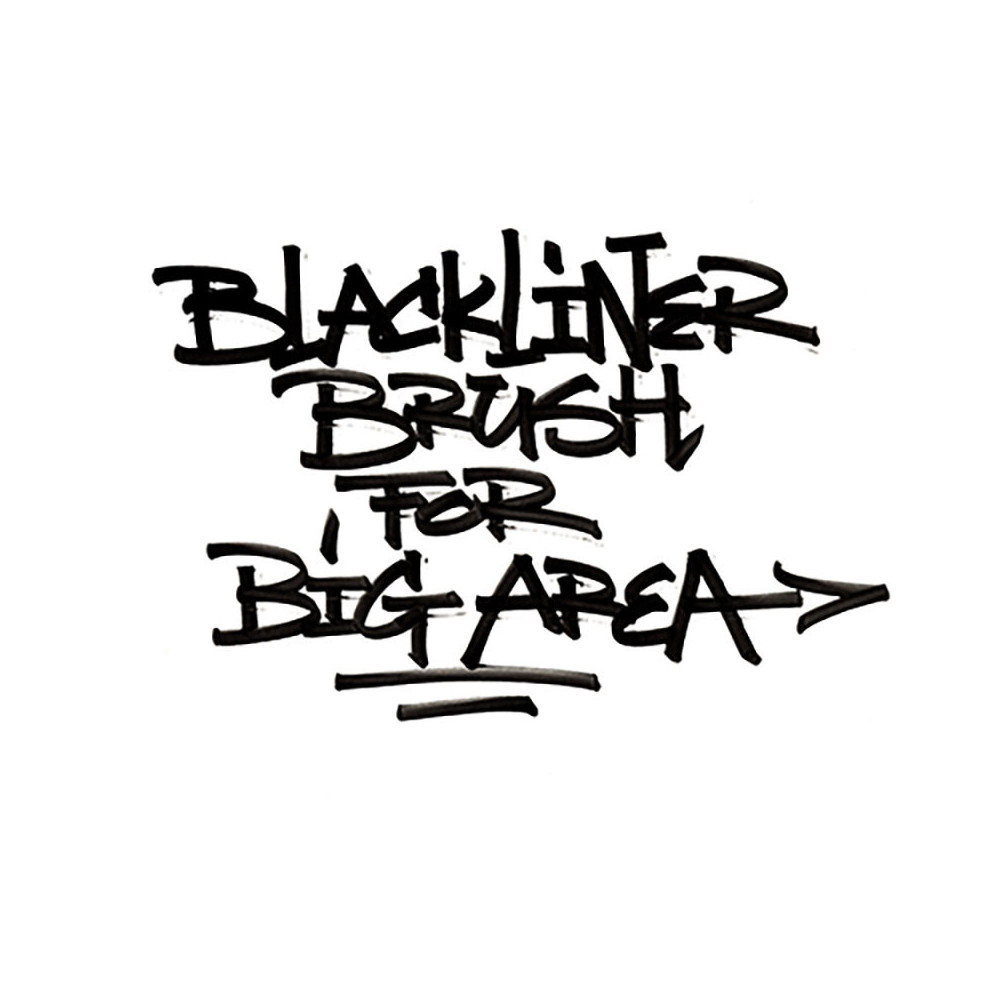 Marker z końcówką pędzelkową Blackliner Brush Marker - Molotow - czarny