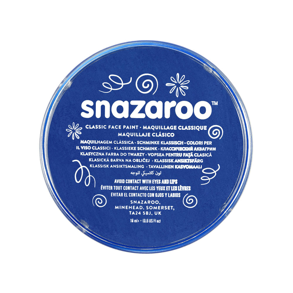 Face and body make-up paint - Snazaroo - Royal Blue, 18 ml