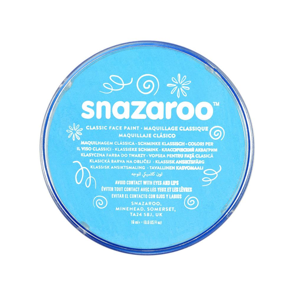 Face and body make-up paint - Snazaroo - Turquoise, 18 ml