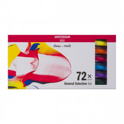 Zestaw farb akrylowych w tubkach - Amsterdam - 72 kolory x 20 ml