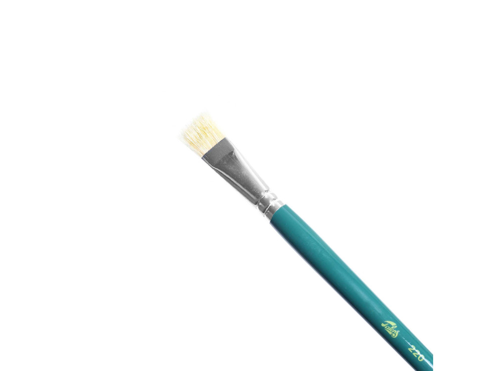 Flat, natural bristle brush - Talens - oil and acrylics, size 16