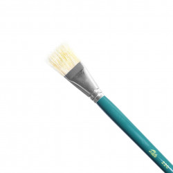 Flat, natural bristle brush - Talens - oil and acrylics, size 24
