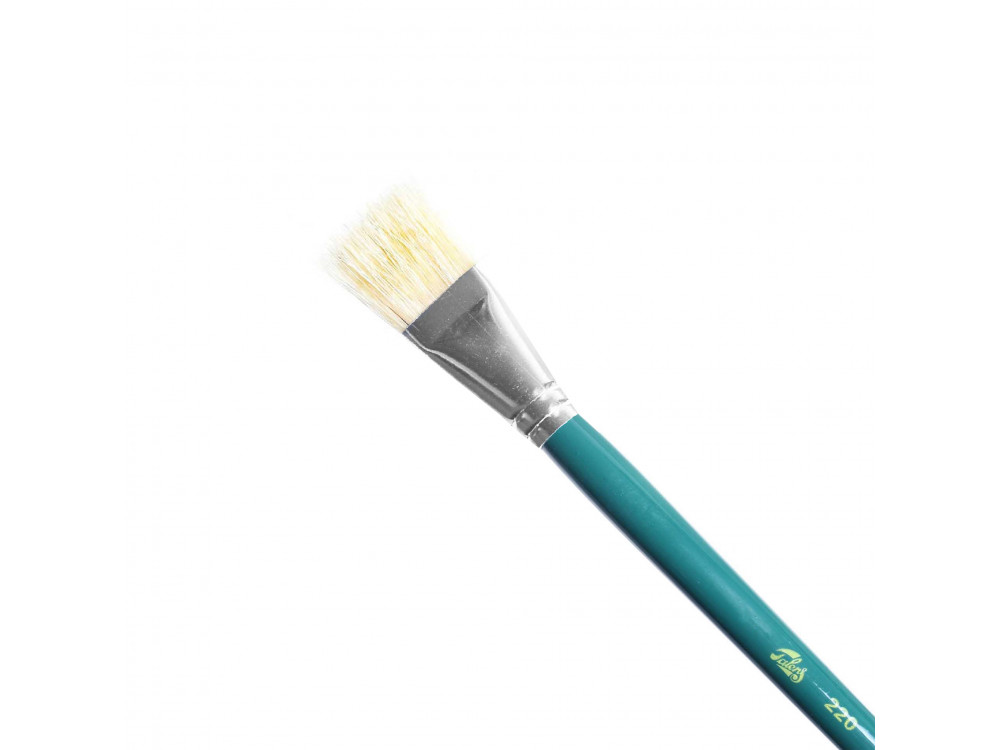 Flat, natural bristle brush - Talens - oil and acrylics, size 24
