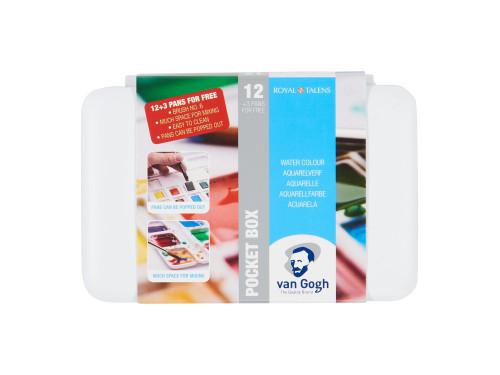 Watercolor paints pocket box - Van Gogh - 15 colors