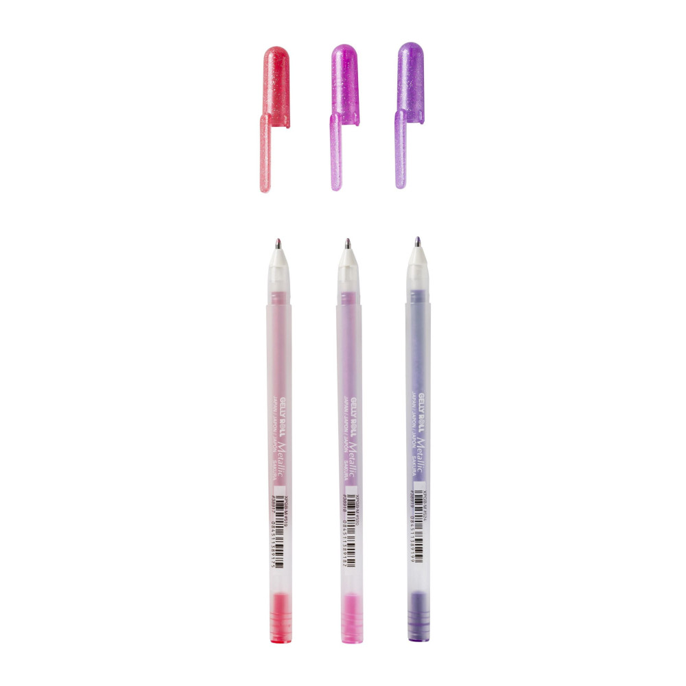 Zestaw długopisów żelowych Gelly Roll - Sakura - Metallic Sweets, 3 szt.