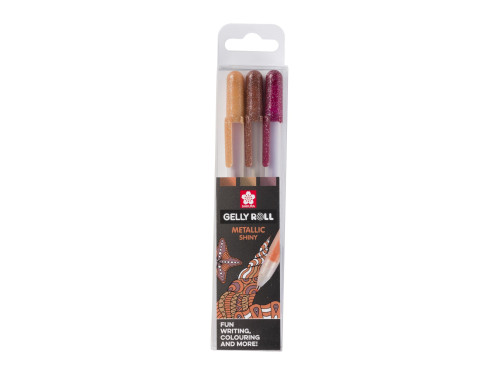 Set of Gelly Roll pen set - Sakura - Metallic Nature, 3 pcs.
