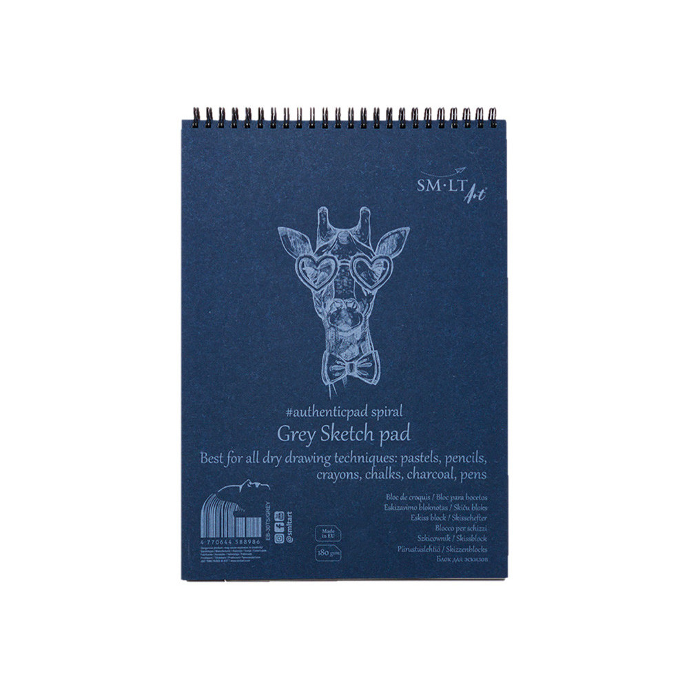 Bristol Grey Sketch Album A5 - SM-LT - grey, 180 g, 20 sheets