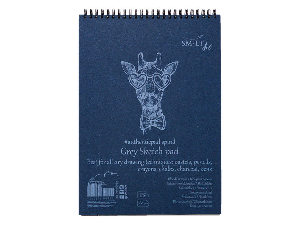 Bristol Grey Sketch Album A5 - SM-LT - grey, 180 g, 20 sheets