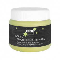 Acrylic glow in the dark paint - Kreul - yellow, 150 ml