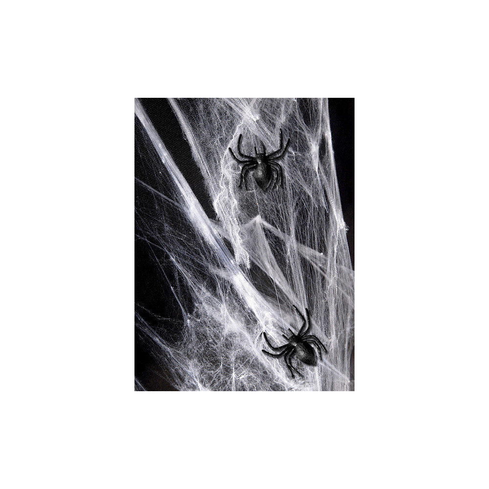 Decorative spiders - black, 3 x 3 cm, 10 pcs.