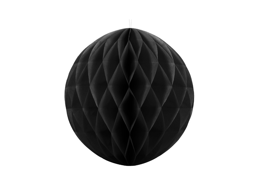 Honeycomb ball - black, 20 cm