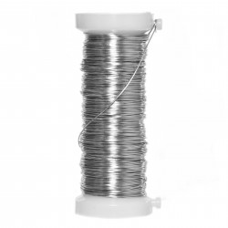Craft floristic wire - silver, 0,3 mm x 25 m