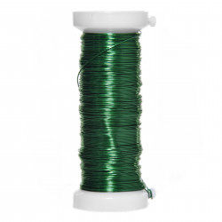 Craft floristic wire - green, 0,3 mm x 25 m