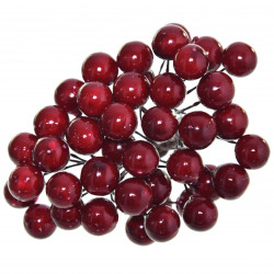 Rowan twig - bordeaux, 40 pcs.